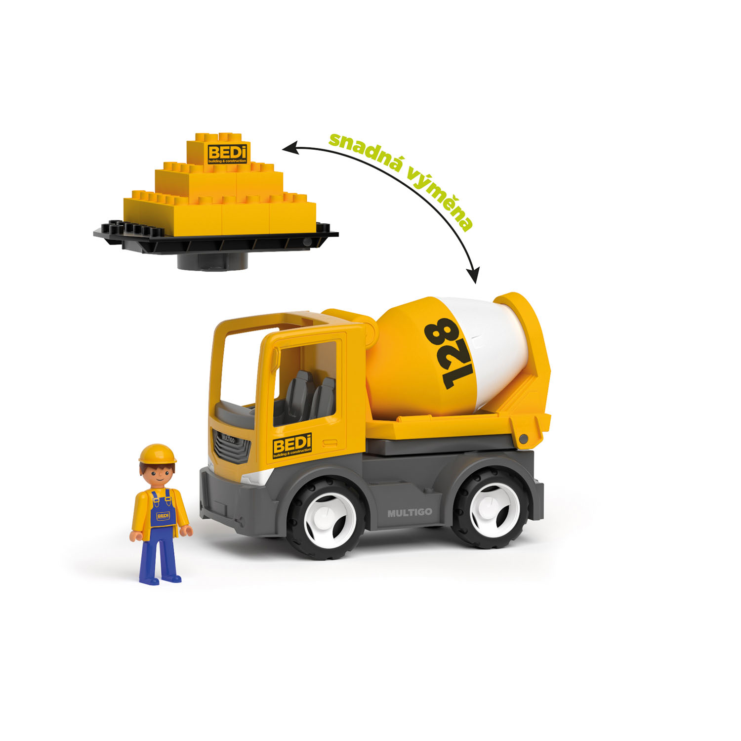Yellow mixer machine